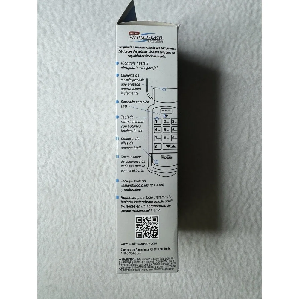 Genie Wireless Universal‎ Garage Door Opener Keypad New GUK-R Entry System